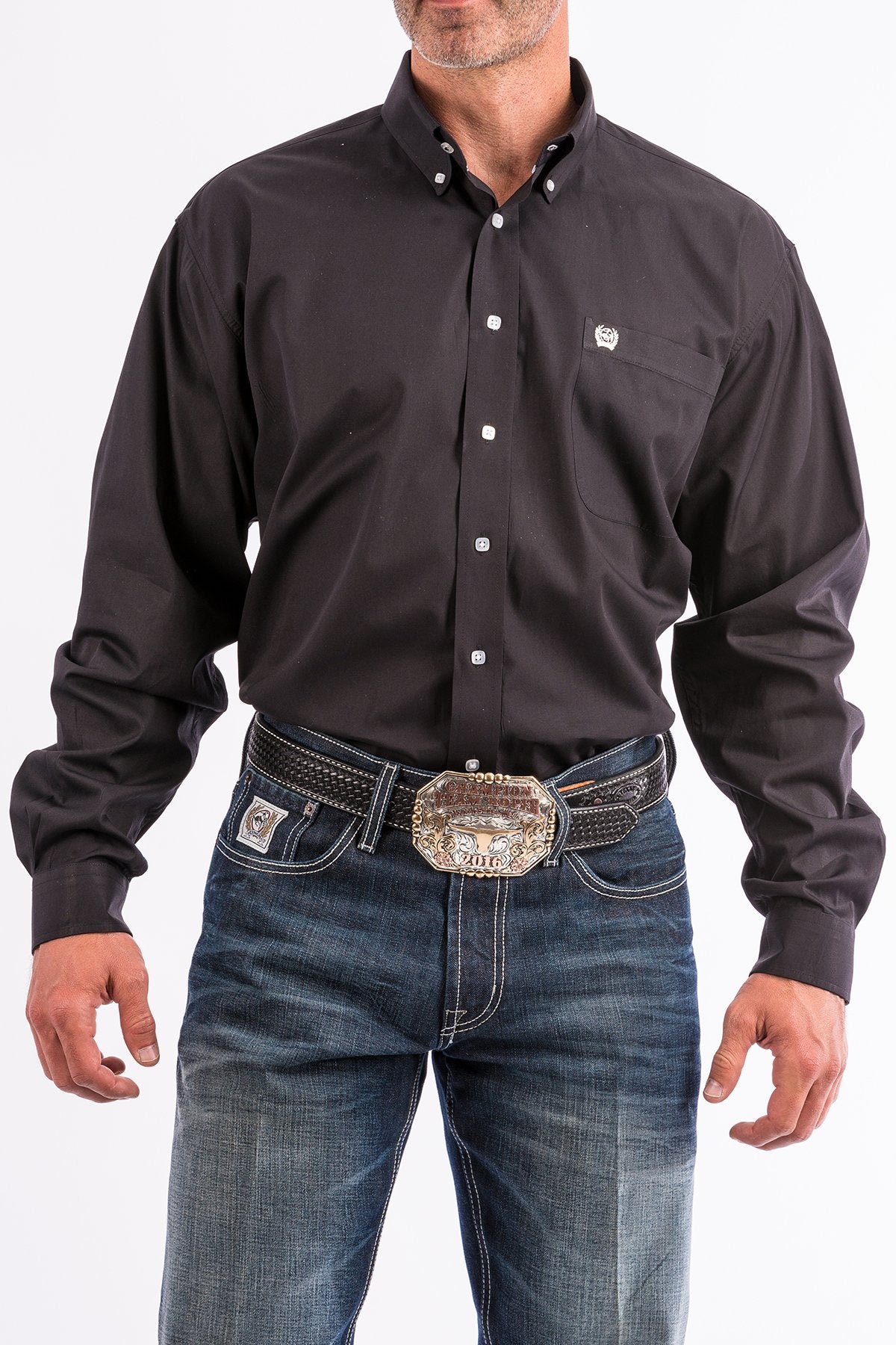 CINCH MEN'S BLACK LONG SLEEVE SHIRT – Corral Western Wear