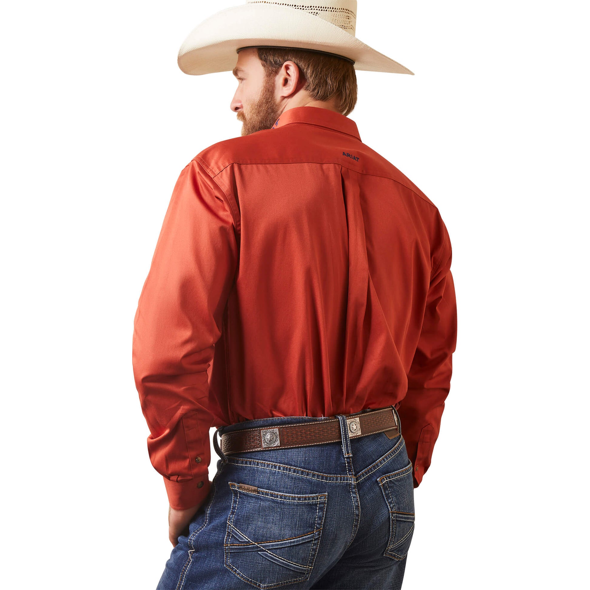 Ariat Men's Team Logo Twill Easy Tiger Orange Button Up Shirt – Corral  Western Wear