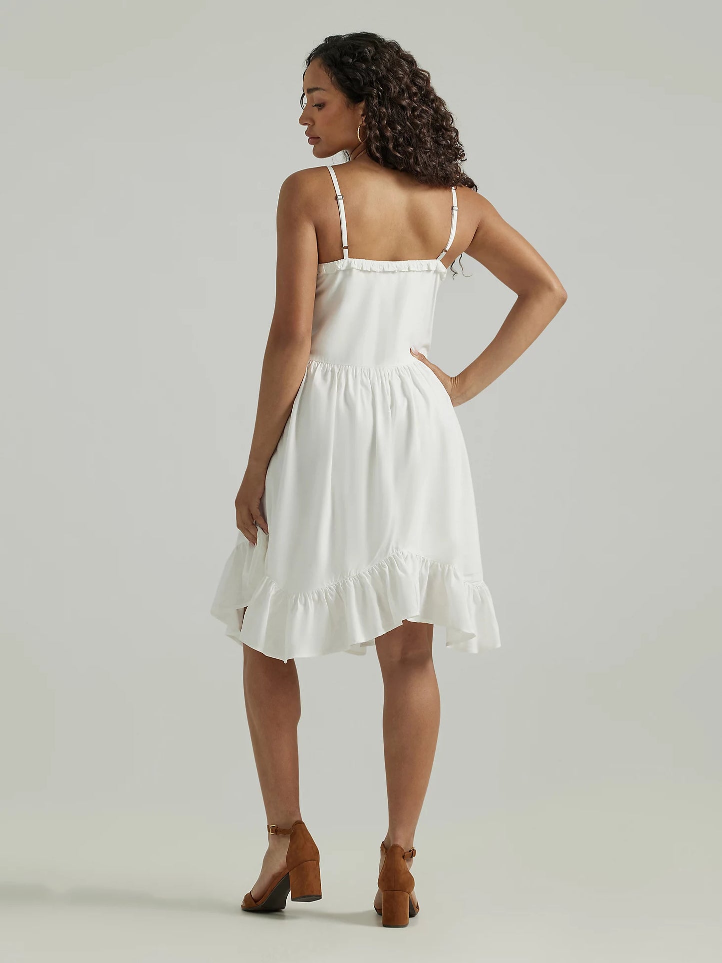 WRANGLER EGRET RUFFLE DREAM TANK DRESS