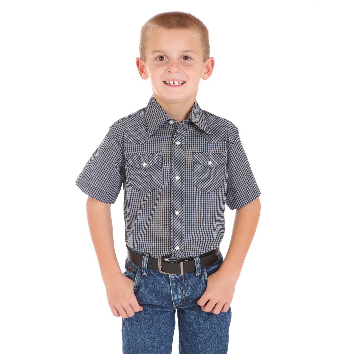 WRANGLER BOYS SHORT SLEEVE SHIRT