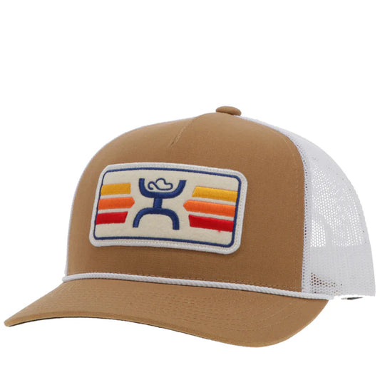 HOOEY YOUTH "SUNSET" TAN/WHITE HAT