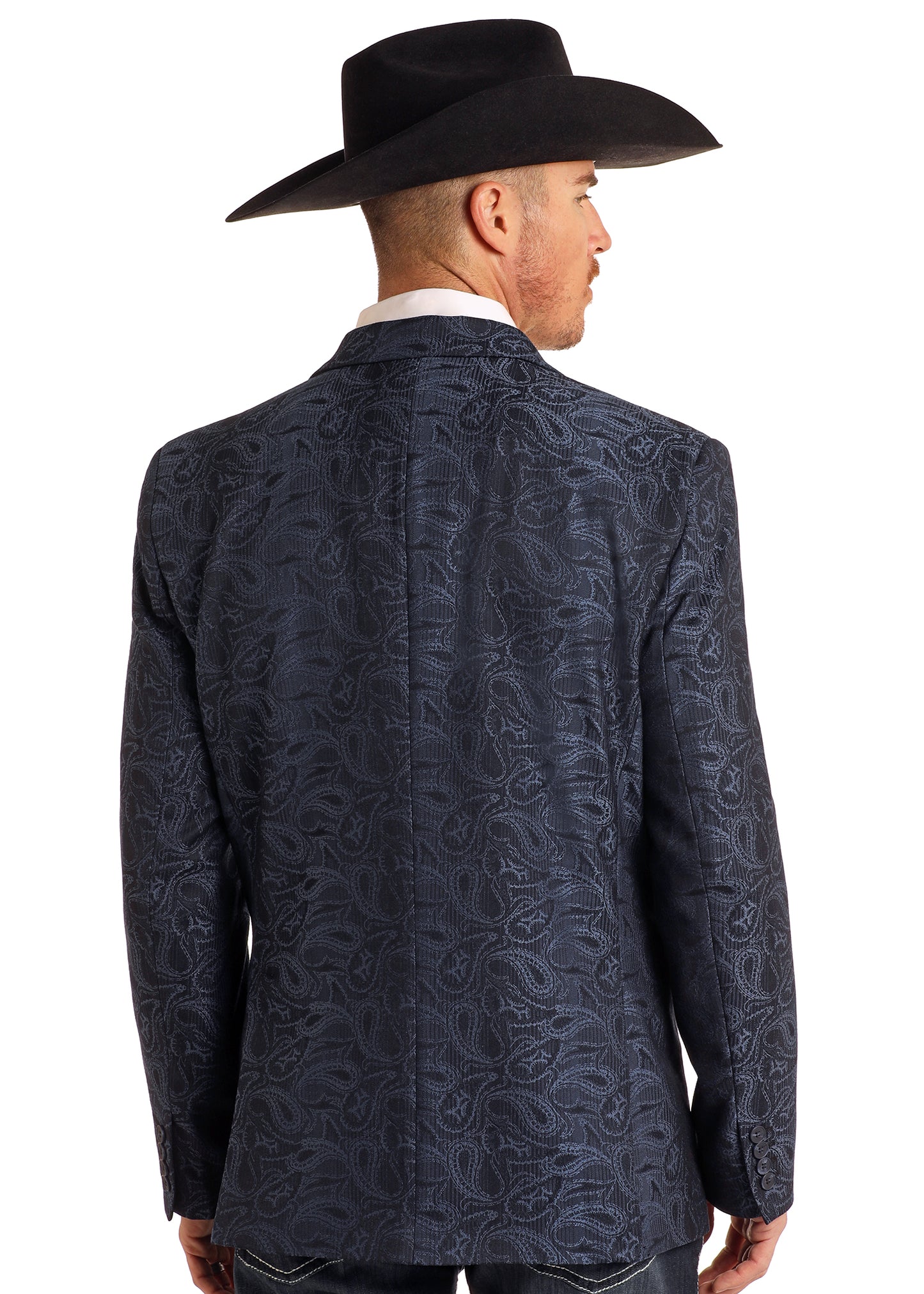 ROCK & ROLL BLUE PAISLEY JACQUARD SPORTS COAT