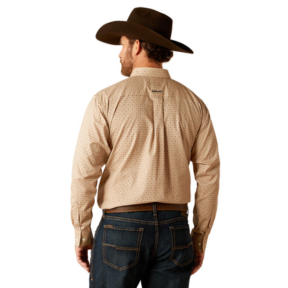 ARIAT FRAZIER WRINKLE FREE TAN LONG SLEEVE SHIRT