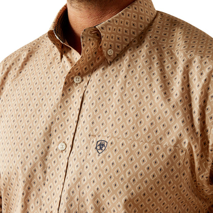 ARIAT FRAZIER WRINKLE FREE TAN LONG SLEEVE SHIRT