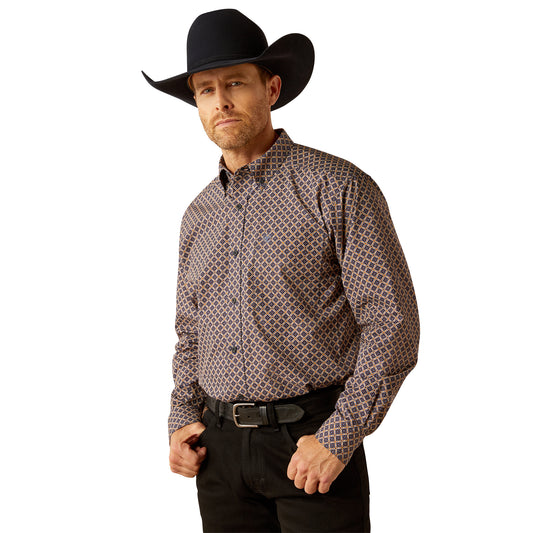 Ariat Navy Crawford Classic Fit Shirt