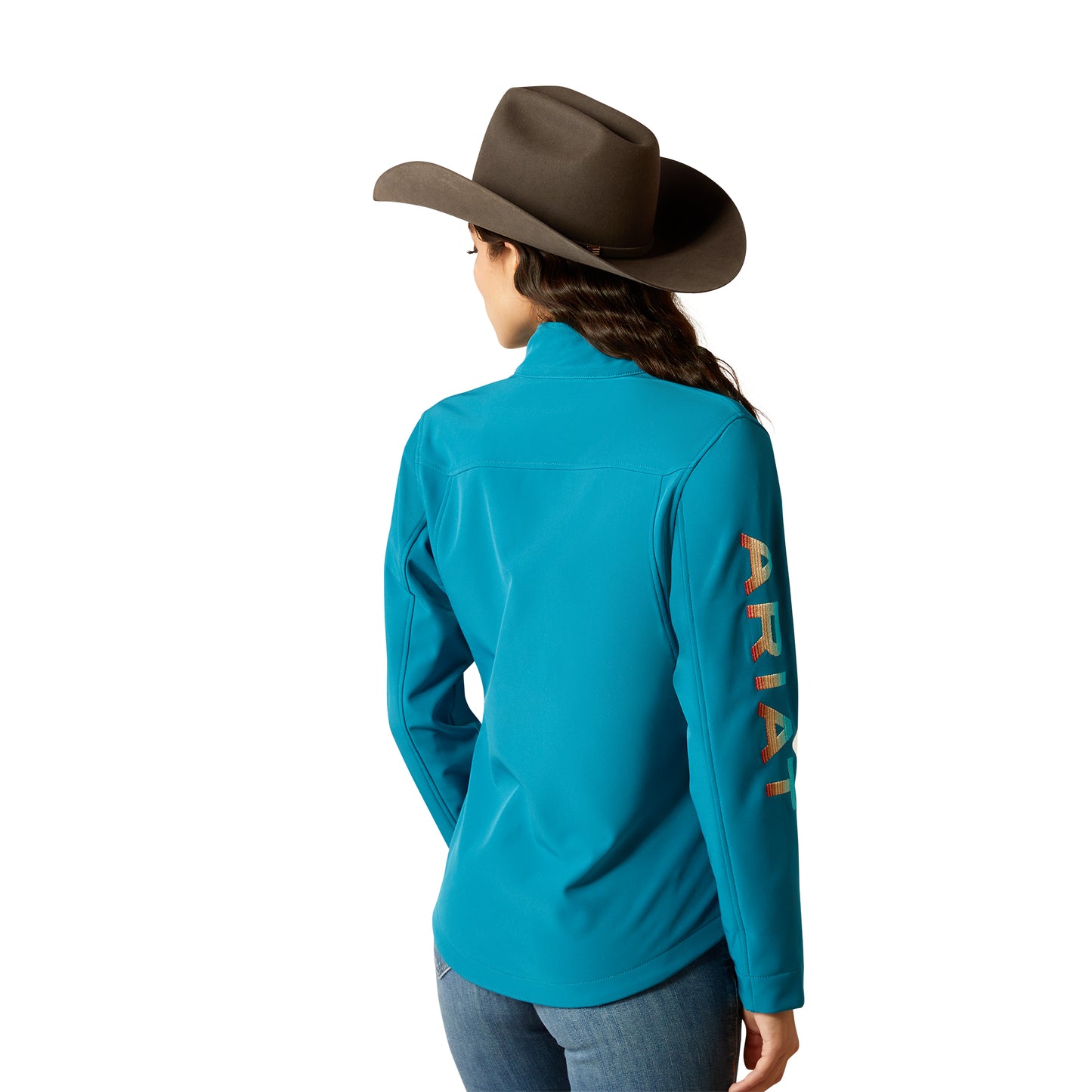 ARIAT OCEAN DEPTHS|RETRO RANCH PRINT NEW TEAM SOFTSHELL JACKET