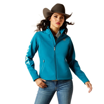 ARIAT OCEAN DEPTHS|RETRO RANCH PRINT NEW TEAM SOFTSHELL JACKET