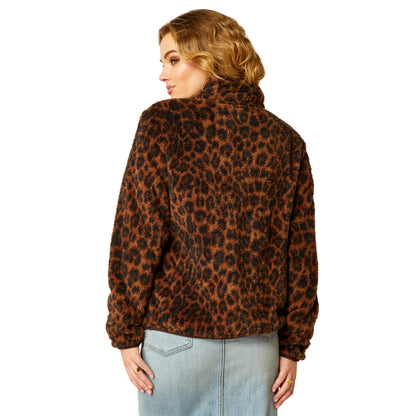 ARIAT LILA LEOPARD BERBER SNAP FRONT SWEATSHIRT