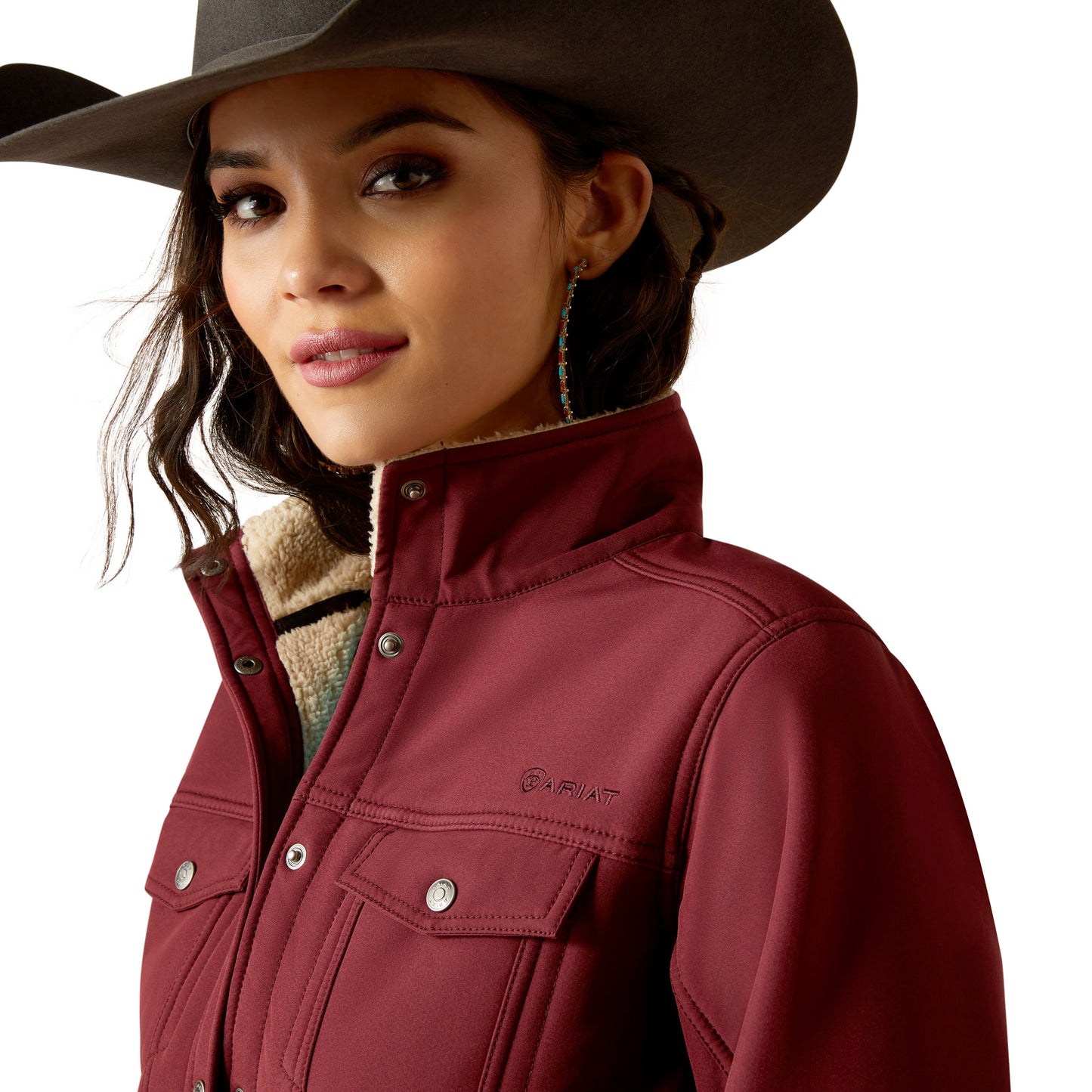 Ariat Tawny Port Berber Back Softshell Jacket