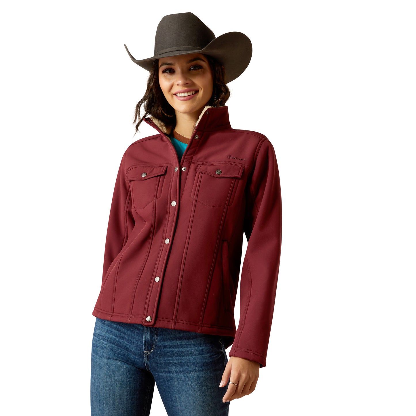 Ariat Tawny Port Berber Back Softshell Jacket