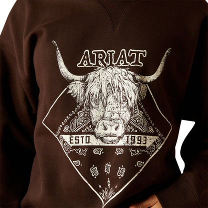 Ariat Mole Taurus Oversized Crew Sweatshirt