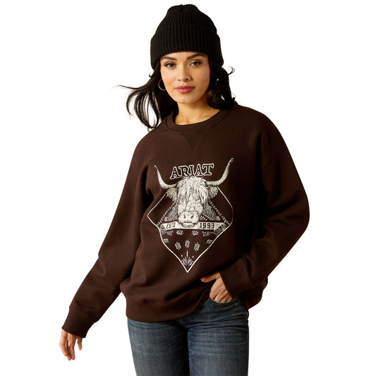 Ariat Mole Taurus Oversized Crew Sweatshirt