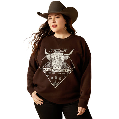 Ariat Mole Taurus Oversized Crew Sweatshirt