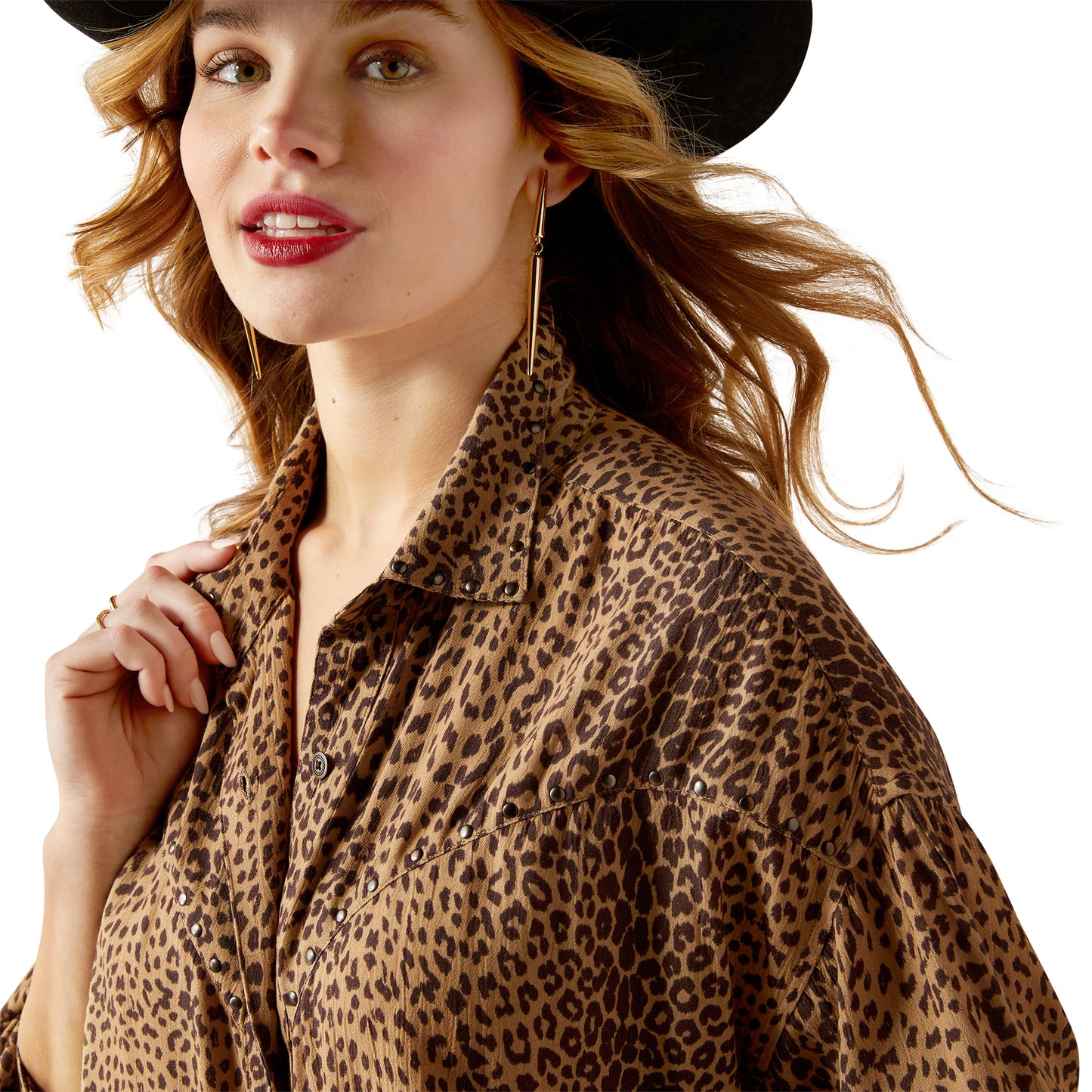 Ariat Mole Leopard Print Relaxed Leopard Shirt