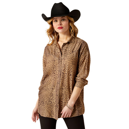 Ariat Mole Leopard Print Relaxed Leopard Shirt