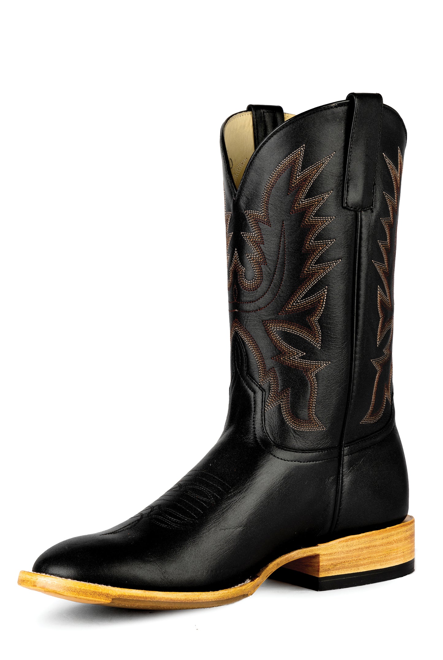 HORSE POWER BLACK PARIS ROUND TOE BOOT