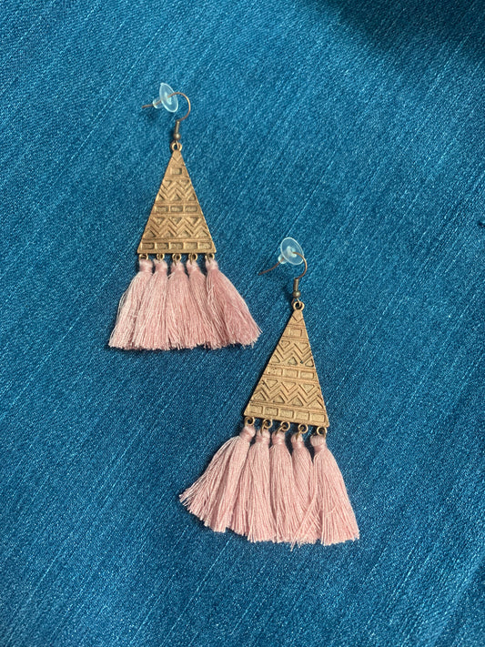 PINK BOHO EARRINGS