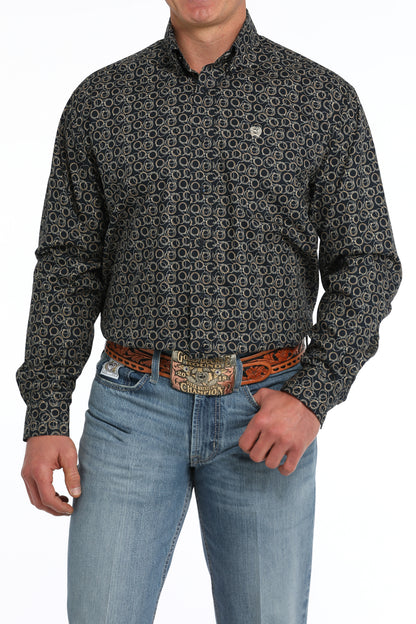 CINCH NAVY RING LONG SLEEVE SHIRT