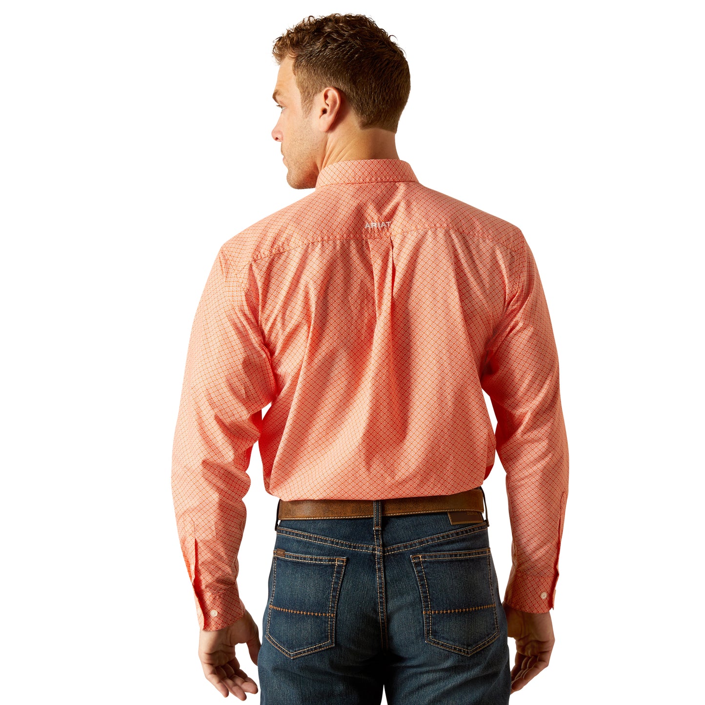 ARIAT RORY ORANGE CLASSIC FIT SHIRT