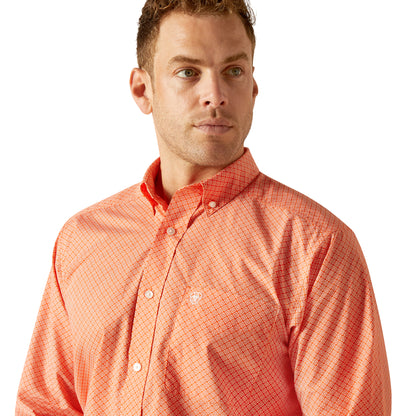 ARIAT RORY ORANGE CLASSIC FIT SHIRT