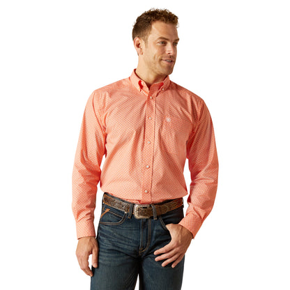 ARIAT RORY ORANGE CLASSIC FIT SHIRT