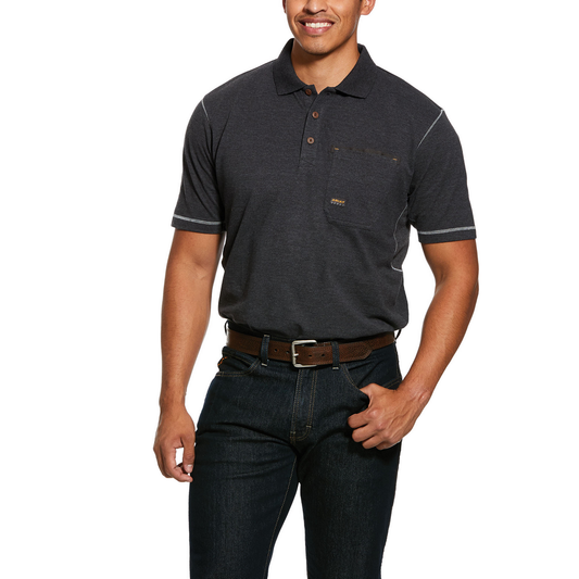 ARIAT REBAR WORK POLO SHORT SLEEVE SHIRTS