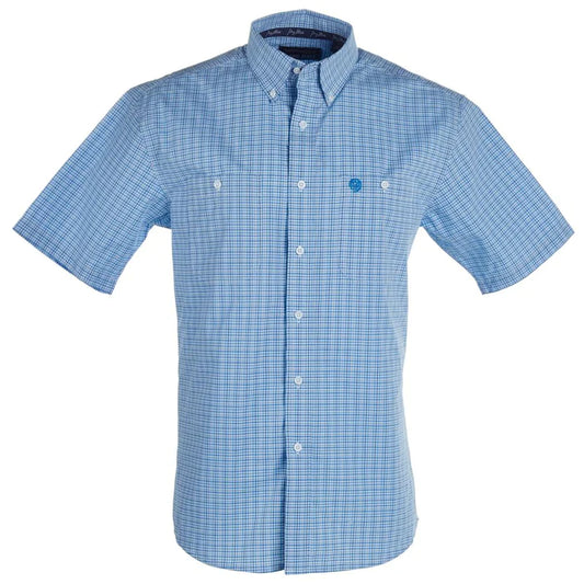 Wrangler Men's George Strait Baby Blue Button Down