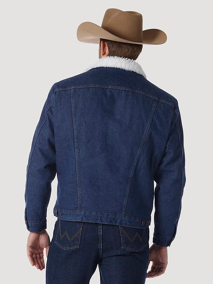 WRANGLER WESTERN SHERPA LINED DENIM JACKET