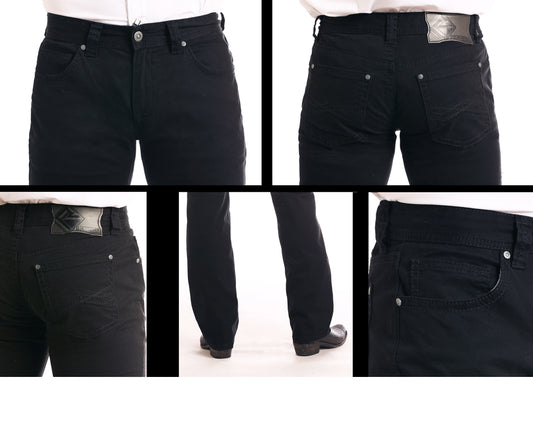 ROCK & ROLL PISTOL STRAIGHT LEG BLACK JEAN