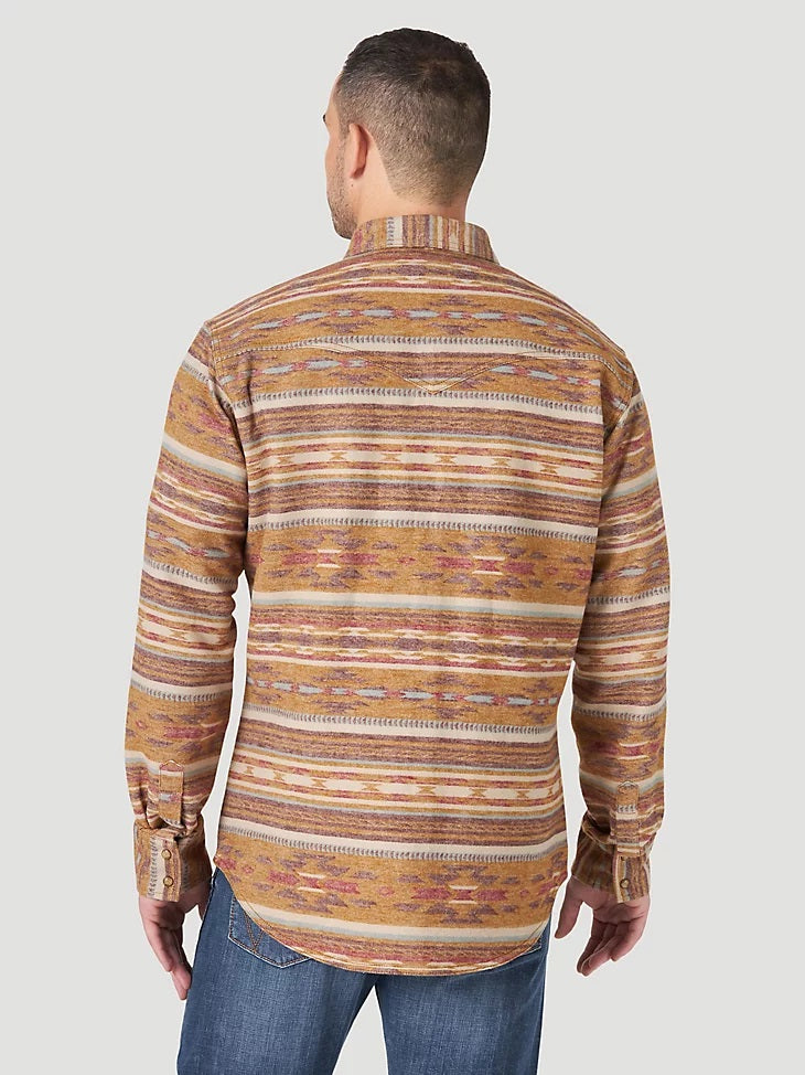 Split Flannel Button Down - Brown/Orange – Refried Apparel