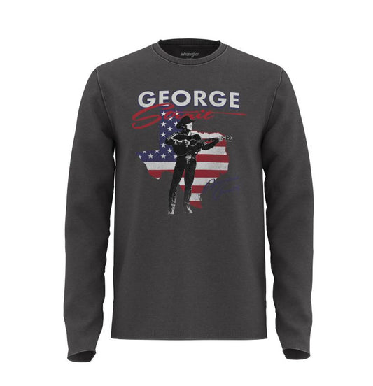 WRANGLER GEORGE STRAIT AMERICAN LONG SLEEVE TEE