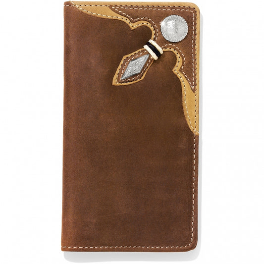 Silver Creek Stockyards Rawhide Checkbook Wallet